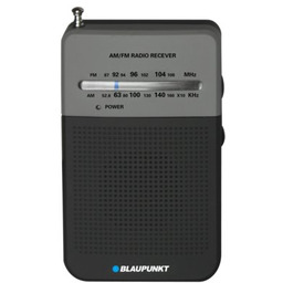 BLAUPUNKT Radio PR3BK Czarno-Szare, Przenośne, Analogowe, Tuner FM/AM,