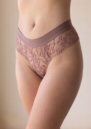 Stringi damskie koronkowe ze średnim stanem 3586 Ariel
