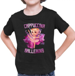 Ballerina Cappuccina - Italian Brainrot - dziecięca koszulka