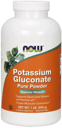 NOW Potassium Gluconate Pure Powder 454g