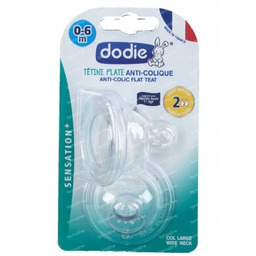 Smoczki do butelek Dodie Antykolkowe 2szt 0-6m rozm.