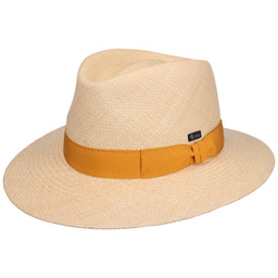 Kapelusz Panama Green Band Traveller by Lipodo, musztardowy,