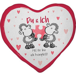 Sheepworld Pluszowa poduszka z motywem "Du & I",