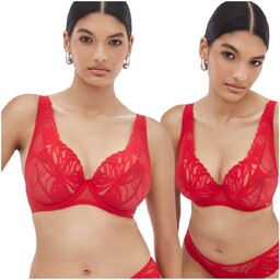 Biustonosz Alles Adore M Bralette Czerwony - 80C