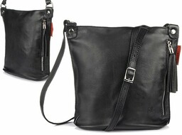 Vera Pelle Torebka listonoszka Skórzana damska camel T55