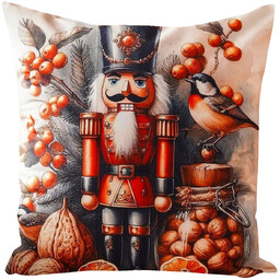 Poszewka drukowana z dziadkiem do orzechów JCLA-86