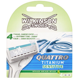 Wilkinson Sword Quattro Titanium Sensitive wymienne ostrza