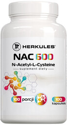HERKULES NAC 600 N-Acetyl-L-Cysteine 100caps