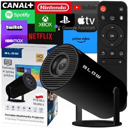 PRZENOŚNY PROJEKTOR OBROTOWY RZUTNIK GŁOŚNIK ANDROID SMART TV