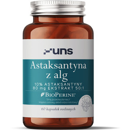 UNS - Astaksantyna z alg + Bioperine 60