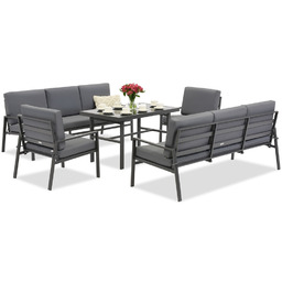 Zestaw mebli ogrodowych Vigo Apetito 8 antracyt Garden