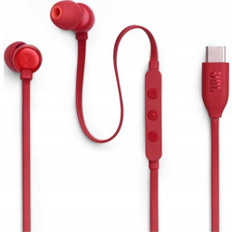 Słuchawki dokanałowe JBL T310C Czerwone