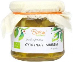 CYTRYNA Z IMBIREM W SYROPIE BIO 220G BATOM
