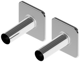 Excellent Caldo zestaw maskujący dwie rozety pojedyncze chrom