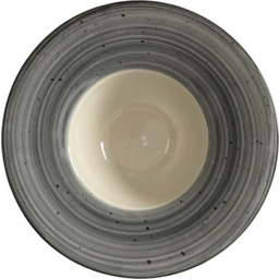 KERA CERAMIKA Talerz do makaronu Still Rustic szary