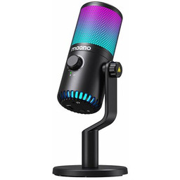 MAONO Mikrofon DM30 RGB Kardioidalny Czarny