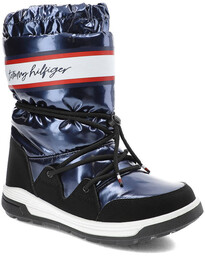 Granatowe Śniegowce Tommy Hilfiger Damskie Buty