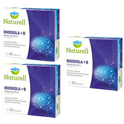Zestaw 3 x NATURELL Rhodiola + B, 60
