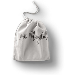 Bonamaison Torby bawełniane z nadrukiem ze ściągaczem, torba