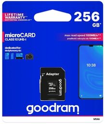 Karta pamięci GOODRAM micro SD class 10 256GB