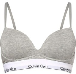 Calvin Klein Damski biustonosz push-up Kobiety Bawełna szary