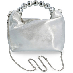 Wizytowa torebka- MENBUR AMB0409 SREBRNA