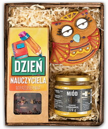 Prezent na dzień nauczyciela - kosz prezentowy