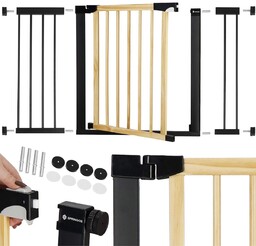 Barierka na schody 75-124 cm bramka rozporowa, zabezpieczająca