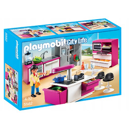 Playmobil 5582 Dom Nowoczesna kuchnia lodówka figurki