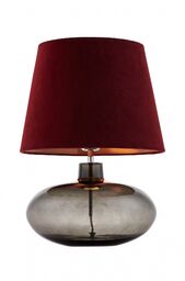 Lampa stołowa klasyczna SAWA VELVET 41016111 bordowa -