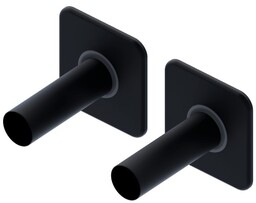 Excellent Caldo zestaw maskujący dwie rozety pojedyncze czarny