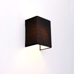 QAZQA Rustykalna lampa ścienna czarna - Vete