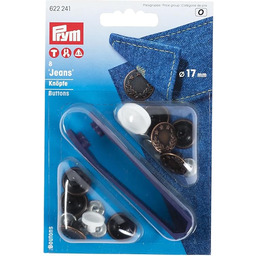 Prym Jeans Laurowy Wieniec Guziki 8-Czesciowy, Rozmiar 17