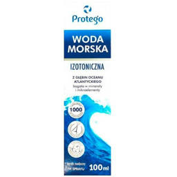 PROTEGO Woda morska izotoniczna Spray do nosa, 100ml