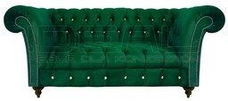 SOFA GLAMOUR ELBA 2 OS. Z KRYSZTAŁKAMI