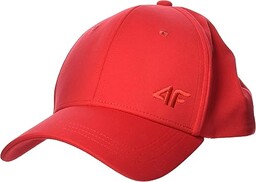 4F H4L20-CAD005-62S Czapka Damska Z Daszkiem, Czerwony