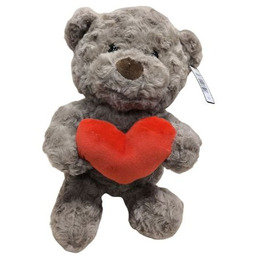 Pluszowy Miś z Sercem Beżowy 28 cm