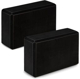 Kostka piankowa do jogi, 2 sztuki, NS-962, czarny