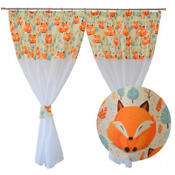 Firana dziecięca Lisek las Styl Skandynawski boho kolorowa