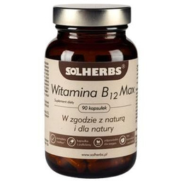 SOLHERBS Witamina B12 Max, 90 kapsułek -> Odbiór