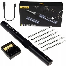 Lutownica cyfrowa precyzyjna kolbowa 65W Usb-c 6 grotów