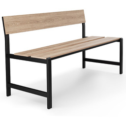 Ławka ogrodowa 130 cm Itri - Beżowa