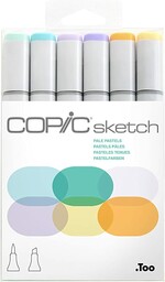 COPIC Sketch Marker Set "Pale Pastels" z 6