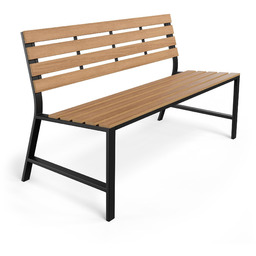 Ławka ogrodowa 130 cm Tarzo - Beżowa