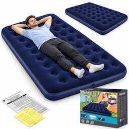 Bestway materac 203x152x22cm welurowy dla dwóch osób