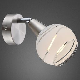 Globo kinkiet lampa ścienna Elliott 54341-1 nikiel mat
