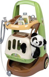 Wózek weterynaryjny Smoby z przytulną pluszową maskotką Panda,