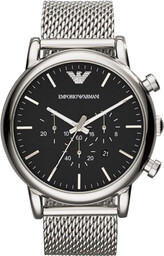 Zegarek ARMANI AR1808. Kwarcowy, Kolor czarny. Mężczyzna.