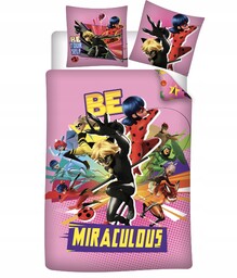 Różowa Pościel Biedronka Miraculous 140x200