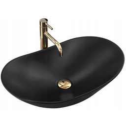 Rea Umywalka nablatowa Rea Royal 60 Black Mat